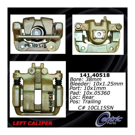 Centric Semi-Loaded Brake Caliper, Parts, 141.40518 141.40518